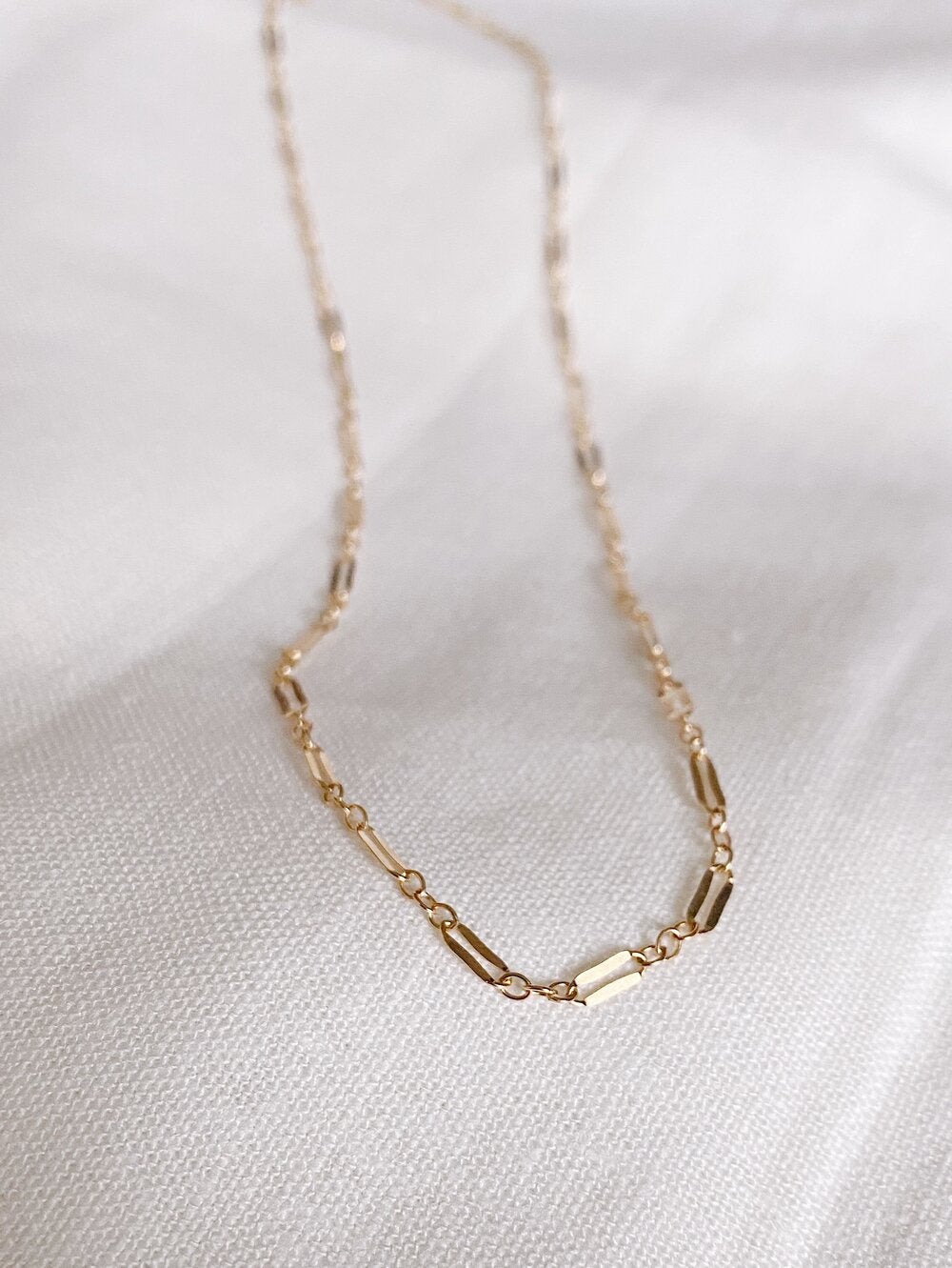 Rice Link Chain Necklace