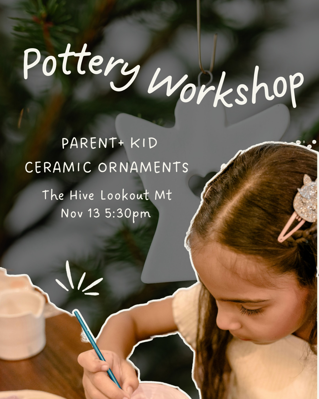 Parent & Me Pottery Ornament Workshop @ The Hive