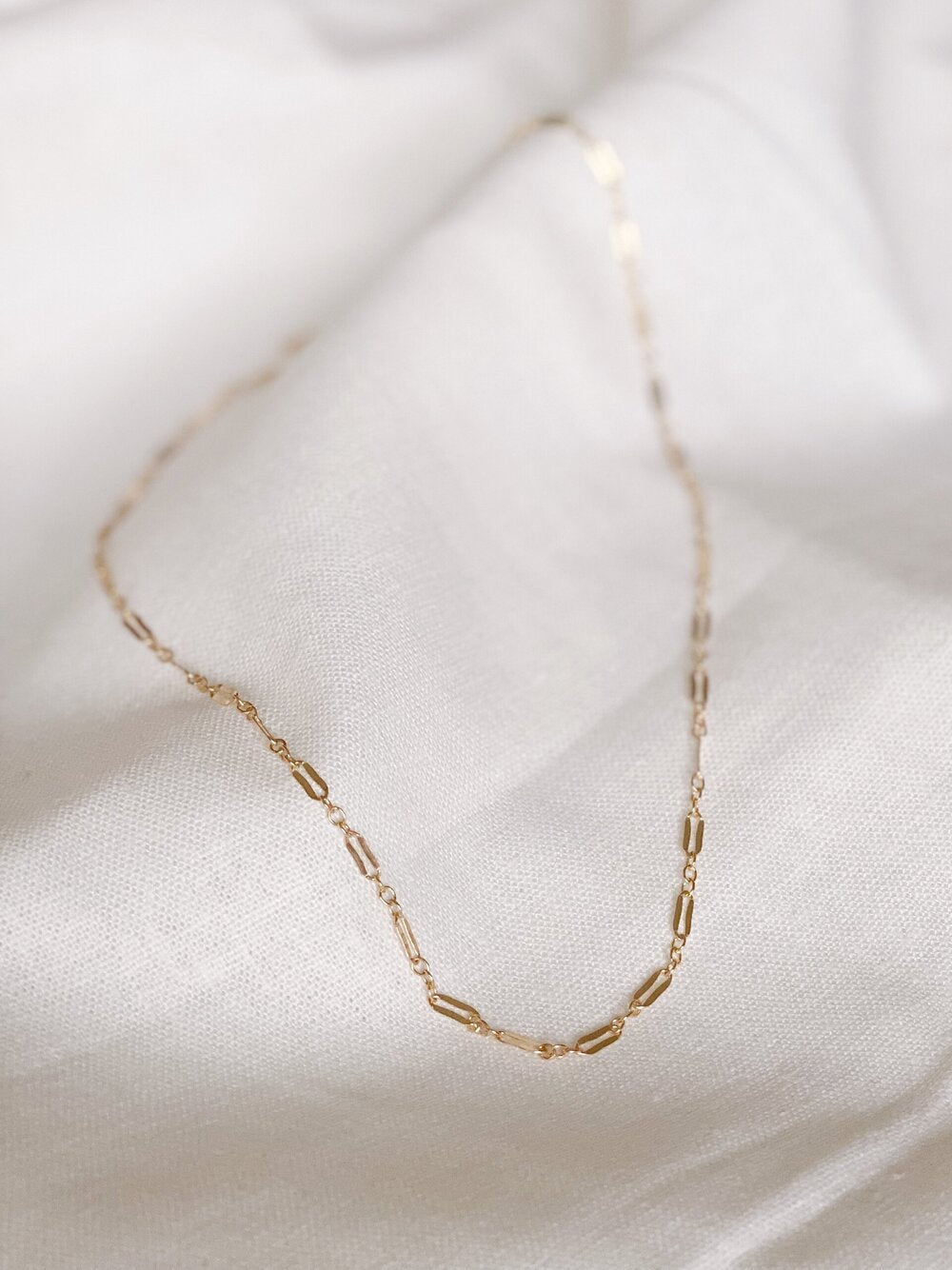 Rice Link Chain Necklace